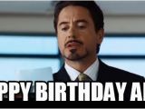 Happy Birthday Memes for Men Happy Birthday Anis Iron Man Meme On Memegen