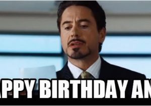 Happy Birthday Memes for Men Happy Birthday Anis Iron Man Meme On Memegen