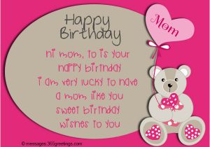 Happy Birthday Mom Card Messages Birthday Wishes for Mother 365greetings Com
