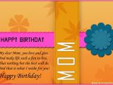 Happy Birthday Mom Card Sayings Happy Birthday Mom Quotes for Facebook Quotesgram