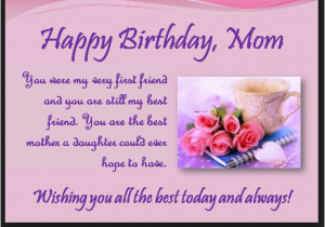 Happy Birthday Mom Picture Quotes Happy Birthday Mom Quotes From son and Daughter Image