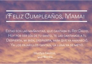 Happy Birthday Mother Quotes In Spanish How to Say Wishes for Happy Birthday In Spanish song