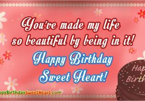 Happy Birthday My Sweetheart Quotes Happy Birthday Sweetheart Images