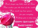 Happy Birthday My Sweetheart Quotes Happy Birthday Sweetheart Pictures Photos and Images for