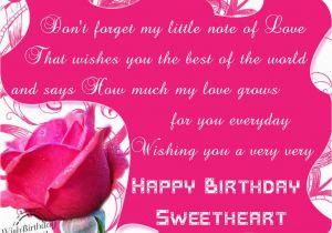 Happy Birthday My Sweetheart Quotes Happy Birthday Sweetheart Pictures Photos and Images for