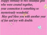 Happy Birthday My Twin Sister Quotes Birthday Wishes for Twin Sisters Wishesgreeting
