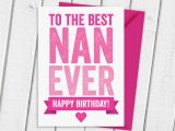 Happy Birthday Nanny Quotes Best Nanna Nanny Nan Ever Birthday Card by Aisforalphabet