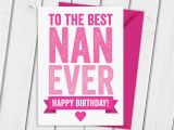 Happy Birthday Nanny Quotes Best Nanna Nanny Nan Ever Birthday Card by Aisforalphabet