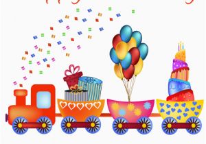 Happy Birthday Online Cards with Name Write Name On Happy Birthday Card with Cartoon Train