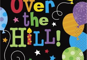 Happy Birthday Over the Hill Quotes Over the Hill Balloon Beverage Napkins 16ct