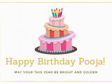Happy Birthday Pooja Quotes Happy Birthday Pooja Images Birthday Cookies Cake