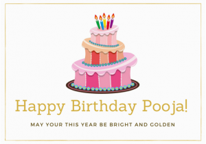 Happy Birthday Pooja Quotes Happy Birthday Pooja Images Birthday Cookies Cake