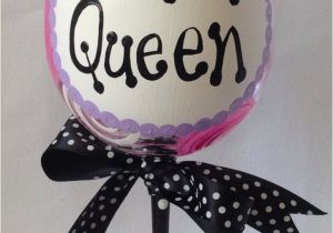 Happy Birthday Queen Banner Birthday Queen Wine Glass