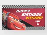 Happy Birthday Queen Banner Cars Lightning Mcqueen Birthday Banner Zazzle Com