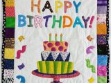 Happy Birthday Quilt Banner Quilted Happy Birthday Wall Hanging or Baby Blanket 30 X