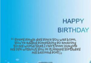 Happy Birthday Quote for son Happy Birthday son Quotes Quotesgram