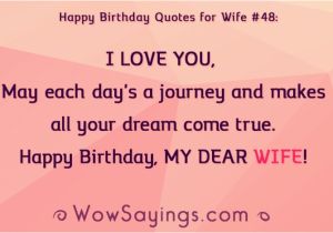 Happy Birthday Quote for Wife Happy Birthday Quotes for Wife Wowsayings 513814