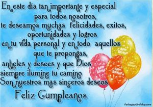Happy Birthday Quote In Spanish Happy Birthday to You In Spanish