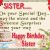 Happy Birthday Quote to Sister Happy Birthday Sister Quotes for Facebook Quotesgram