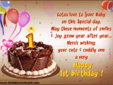 Happy Birthday Quotes for 1 Year Old Boy Birthday Wishes for One Year Old Wishes Greetings