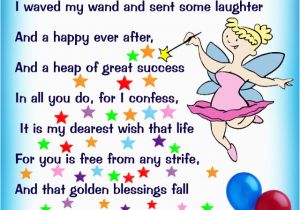 Happy Birthday Quotes for 5 Year Old son Birthday Fairy Poem Message for A Girl Rooftop Post