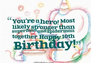 Happy Birthday Quotes for 5 Year Old son Happy 10th Birthday son Quotes Quotesgram