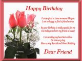 Happy Birthday Quotes for A Close Friend Happy Birthday Dear Friend Free for Best Friends Ecards
