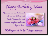 Happy Birthday Quotes for A Daughter From A Mother Happy Birthday Mom Quotes From son and Daughter Image
