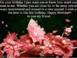 Happy Birthday Quotes for A Friend who Passed Away 40 Best Birthday Wishes for Far Away Friend Beautiful