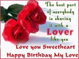 Happy Birthday Quotes for A Lover Birthday Wishes for Lover Photo and Birthday Messages