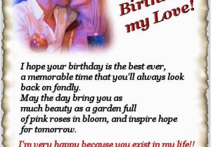 Happy Birthday Quotes for A Lover Happy Birthday My Love Lovers Poems by oriza Net