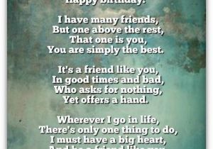 Happy Birthday Quotes for A Male Best Friend Best Buddy Birthday Poem Nicewishes