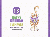 Happy Birthday Quotes for A Teenager Happy Birthday Teenager Have A Purrfect Day