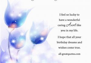 Happy Birthday Quotes for An Aunt Happy Birthday Aunt Quotes Quotesgram