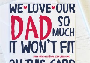 Happy Birthday Quotes for Baby Daddy Love My Our Dad Daddy Birthday Card by Wink Design