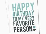 Happy Birthday Quotes for Best Person Happy Birthday Card Blue and Grey Typography Birthday