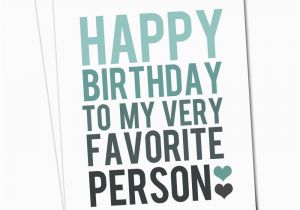 Happy Birthday Quotes for Best Person Happy Birthday Card Blue and Grey Typography Birthday