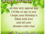 Happy Birthday Quotes for Brother In English Happy Birthday My Dear Brother Quotes Wishes Greetings