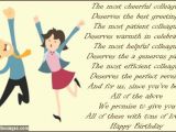 Happy Birthday Quotes for Colleague Birthday Poems for Colleagues Wishesmessages Com