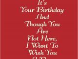 Happy Birthday Quotes for Deceased Mother Items Similar to Happy Birthday Card to A Deceased Mom