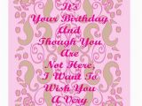 Happy Birthday Quotes for Deceased Mother Items Similar to Happy Birthday Card to A Deceased Mom On Etsy