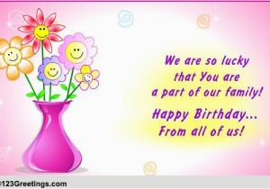 Happy Birthday Quotes for Family Members for A Special Family Member Free Extended Family Ecards