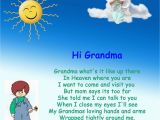 Happy Birthday Quotes for Grandma In Heaven Grandma In Heaven Quotes Quotesgram