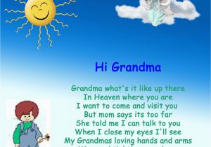 Happy Birthday Quotes for Grandma In Heaven Grandma In Heaven Quotes Quotesgram