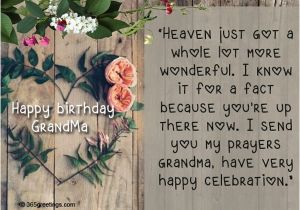 Happy Birthday Quotes for Grandma who Passed Away Birthday Wishes for Grandparents 365greetings Com
