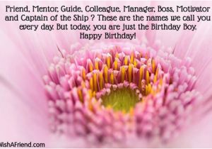 Happy Birthday Quotes for Mentor Friend Mentor Guide Colleague Manager Boss Birthday