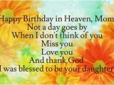 Happy Birthday Quotes for Mom In Heaven Happy Birthday Quotes for My Mom In Heaven Image Quotes at