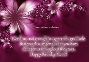 Happy Birthday Quotes for Mothers Happy Mother 39 S Day Wishes Messages and Sms Ideas