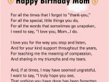 Happy Birthday Quotes for My son From Mom Happy Birthday Mom Quotes