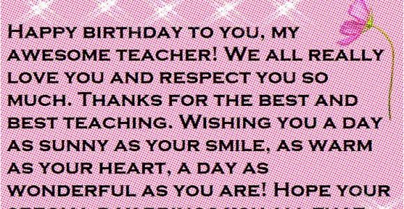 Happy Birthday Quotes for My Teacher Teacher Happy Birthday Wishes and Quotes Happy Birthday